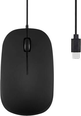 Perixx 11703 Perimice-201c Usb Type C Wired Optical Mouse With 3-button Scroll Whe
