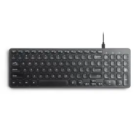 Periboard-215b Perixx B0b7nv4p51 Us Wired Keyboard - Slim Scissor Keys Usb-a And Usb-c Ports