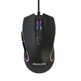 Spk9413 Philips Wired Pc Gaming Mouse Rgb Backlit Usb For Windows Gamers