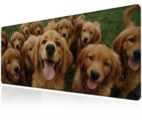 Piday 717121811377 Large Golden Retriever Mouse Pads For Desk Gaming Mousepad Keyboard And