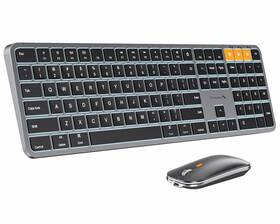 Protoarc B0cssq8zcf Backlit Bluetooth Keyboard And Mouse For Mac Km100-a Full Size Wire