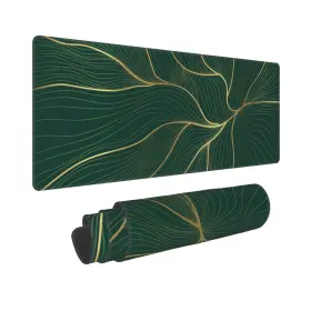 87195 Qlvexkah Sample Sku Marble Xl Large Mouse Pad Emerald And Golden Texture Gaming Mousepad