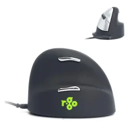 R-go Tools 956993300013 He Ergonomic Mouse With Break Software Usb-c Wired Usb A Convert