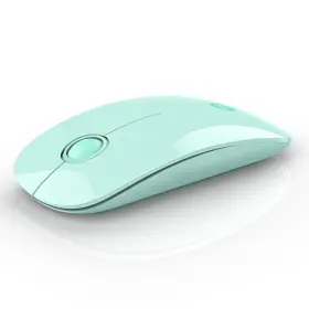 1600 Rapique R306 Wireless Mouse Green Bluetooth Usb 480 Hours Battery Life Dpi