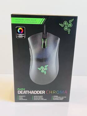 Razer 879862007386 Brand New Deathadder Chroma Ergonomic Gaming Mouse - 10 000 Dpi Sensor