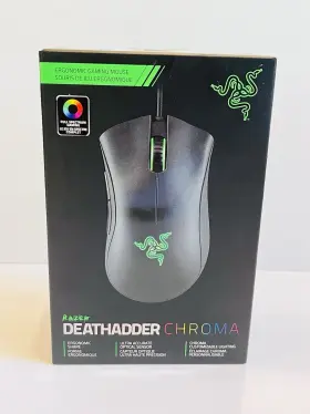Razer 879862007386 Brand New Deathadder Chroma Ergonomic Gaming Mouse - 10 000 Dpi Sensor