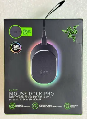 Rz81-01990100-b3m1 Razer Mouse Dock Pro Wireless Charging With Integrated 8k Hz Transceiver