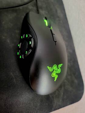 Razer Rzo1-0241 Naga Trinity Usb Mmo/moba Gaming Mouse Black - Very Good