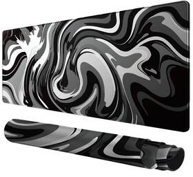 Rcege 731996851061 Large Gaming Mouse Pad - Black And White With Stitched Edges Exten