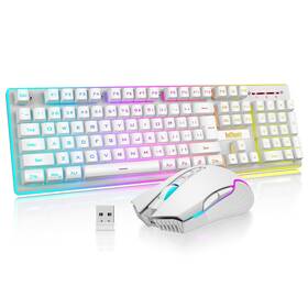 Redthunder K10-w2-ca K10 Wireless Gaming Keyboard And Mouse Combo Led Backlit Recharge