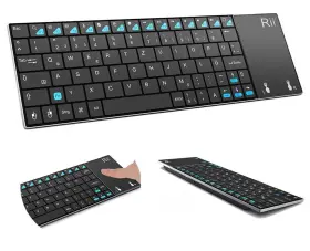 Rii 952917781579 Newest Version K12 Mini Wireless Keyboard With Touchpad Mouse Stainle