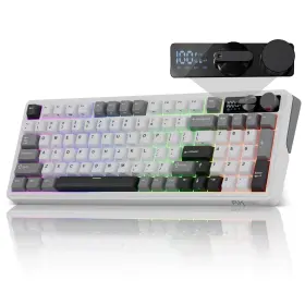 Rkm100 Rk Royal Kludge M100 Wireless Mechanical Keyboard With Screen And Dual Knobs Tri-