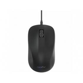 Rocstor 810136920611 Y10p022-b1 Premium Qm1 Silent Clicking Usb Wired Contoured Mouse - 1200