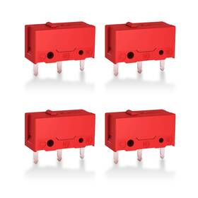 Runjrx 720051347274 Red Kailh Gm 4.0 Mouse Micro Switch For Gaming 4pcs Gm4.0