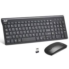 Rvp 850052306304 Wireless Keyboard And Mouse Ultra Slim Combo 2.4ghz Cordless Usb