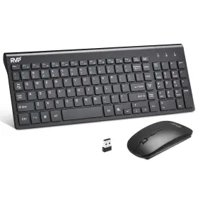Rvp 850052306304 Wireless Keyboard And Mouse Ultra Slim Combo 2.4ghz Cordless Usb