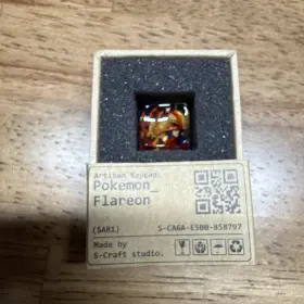 858797 S-craft Pokemon Keycap Flareon Cherry Mx Switches New
