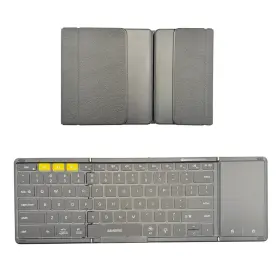 B066t Samsers Foldable Bluetooth Keyboard Full Size With Touchpad