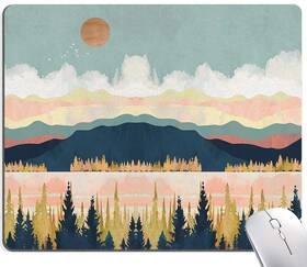 Sanwumian Cjhf220622018 Mouse Pad Abstract Landscape Square Mat Waterproof Mousepad