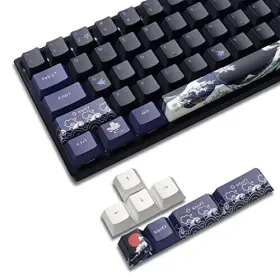 Xh-riyue78 Sdyz Xvx Pbt Keycaps 60 Percent Great Wave Off Kanagawa 78 Keys Theme