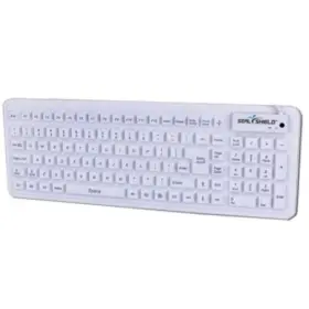 S108pg Seal Shield Touch Glow Silicone Wired Backlit Keyboard With Pa