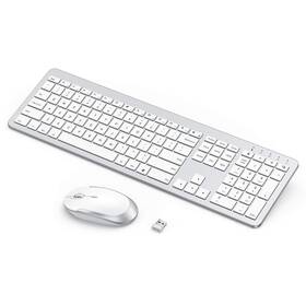Seenda Keyboard-mouse-038a-zys-ws Wireless Keyboard And Mouse - Rechargeable Full Size Flat Se