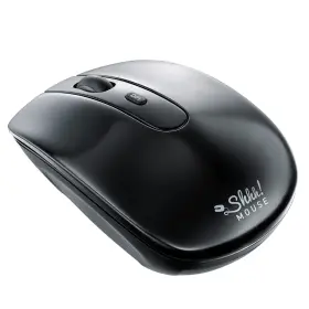 Shhhmouse 314 Black Silent Wireless Mouse For Laptop Small Compact Cordless Computer Mice With Us