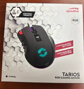 Speedlink Sl-680012-bk Tarios Rgb Gaming Mouse 12 Buttons 24 000dpi Sensor