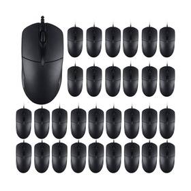 Sunyiwjie Yx-mouse60 200 Black Wired Computer Mouse Bulk Usb 1000 Dpi 3 Button Corded With H