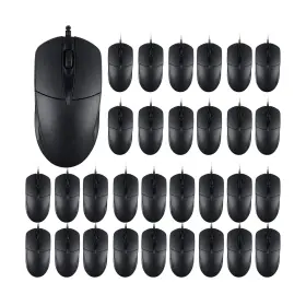 Yx-mouse60 Sunyiwjie 200 Black Wired Computer Mouse Bulk Usb 1000 Dpi 3 Button Corded With H