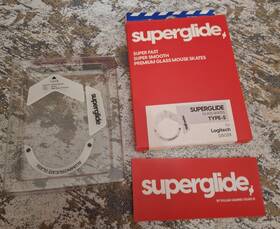 Superglide L5xsgw Premium Glass Skates Type-s For Logitech G502x Mouse White