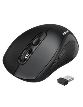 Tecknet 056243600380 Bluetooth Mouse Bt 5.0/3.0 2.4ghz 6-level 4000 Dpi Wireless Mice F