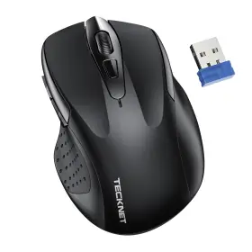 Ewm01005ba01 Tecknet Wireless Silent Mouse Quiet Click 2.4g Optical Cordless 6 Ad