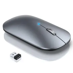 Tk-ms007 Tecknet Wireless Mouse Bt5.0/3.0 2.4ghz Silent Computer With Usb Recei