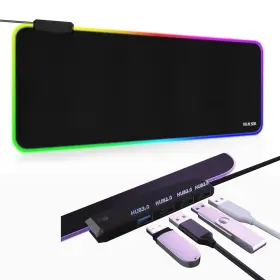 Tidalsoil 653945455505 Rgb Large Gaming Mouse Pad With 4port Usb Hub And 13lighting Modes Computer