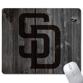 Tmoschops 792119746411 Wood Grain Design Sports Mouse Pad Non-slip Rubber Base Mousepad For Compute