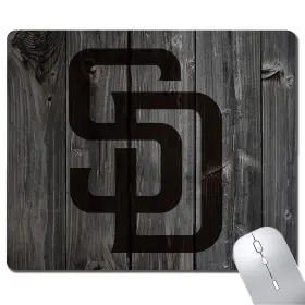 Tmoschops163 Tmoschops 792119746411 Wood Grain Design Sports Mouse Pad Non-slip Rubber Base Mousepad For Compute