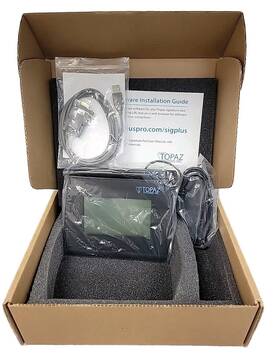 Topaz Systems Inc T-lbk755-bhsb-r Signaturegem 4x3 Lcd Usb Signature Pad With Cable