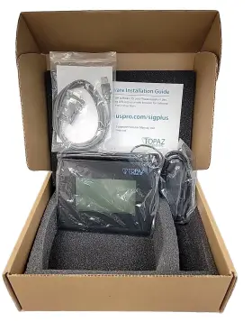 T-lbk755-bhsb-r Topaz Systems Inc Signaturegem 4x3 Lcd Usb Signature Pad With Cable