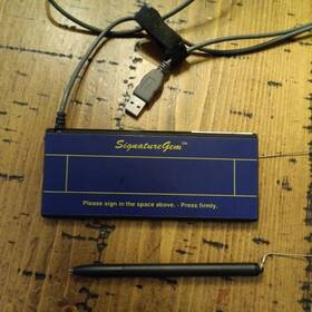 Topaz Systems T-s261-hsb Signaturegem Electronic Signature Pad Usb Tablet Stylus R3