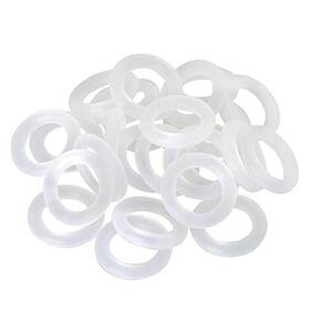 Totot Cwmxskdor-8x5-150 Dgzzi 150pcs Rubber O-ring Switch Dampeners Keycap 8x5x1.5mm Clear White