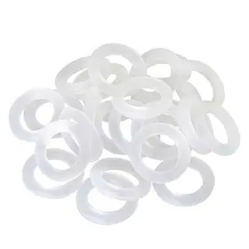 Cwmxskdor-8x5-150 Totot Dgzzi 150pcs Rubber O-ring Switch Dampeners Keycap 8x5x1.5mm Clear White