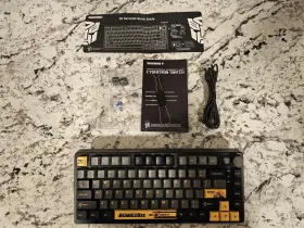 Gk03-81 Transformers Tf-gk03 Gk03 Mechanical Keyboard Wireless Rgb Creamy Key Bumblebee Black