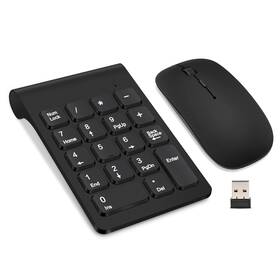 Trelc 619317439870 Wireless Numeric Keypad Mini 2.4g 18 Keys Number Pad Portable Silent