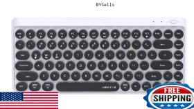 B08qcqdbw1 Ubotie Portable Bluetooth Mini Keyboard Retro Colorful Wireless Compact 84
