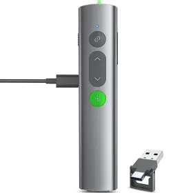 Byj80-g Ubuyone Wireless Presentation Clicker Powerpoint Remote Usb C A Presenter Ppt Power
