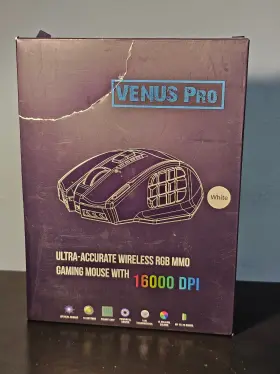 Us-d16000-wgm Utechsmart Venus Pro Rgb Wireless Mmo Gaming Mouse 16 000 Dpi Optical - White Brand New