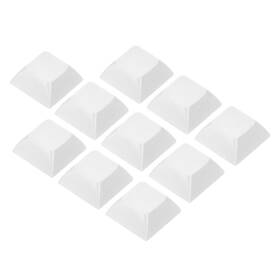 Uxcell 745065532881 10pcs 1u Blank Keycaps Mx Keyboard Replacement Universal Pbt Mechanical White