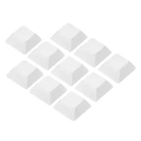Uxcell 745065532881 10pcs 1u Blank Keycaps Mx Keyboard Replacement Universal Pbt Mechanical White