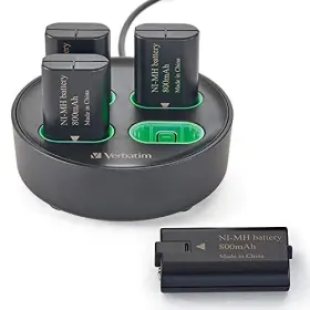 70729 Verbatim 2 Charging Stand For Use With Xbox Controller Rechargeable Battery Packs